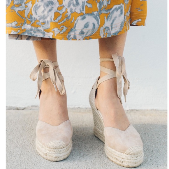 Soludos Mallorca Suede Wedge Esapdrille Sandal - Picture 3 of 11